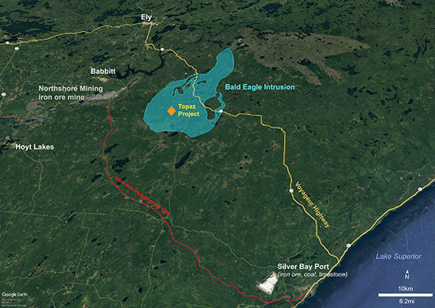 Topaz Project, Minnesota, USA (100% owned)
